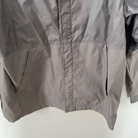 Nike Grey Navy Sports Water Resistant Swoosh Performance Windbreaker Jacket - Picture 8 of 11